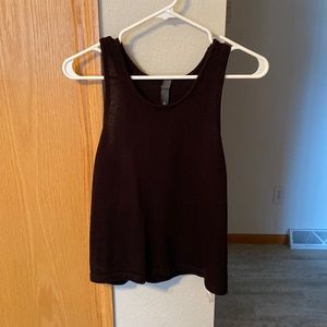 Women’s black tank top